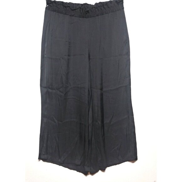Maison d' Amelie Pants - Maison d'Amelie Paris Anthropologie Wide Leg Pants Sz 12 Black Paperbag Waist